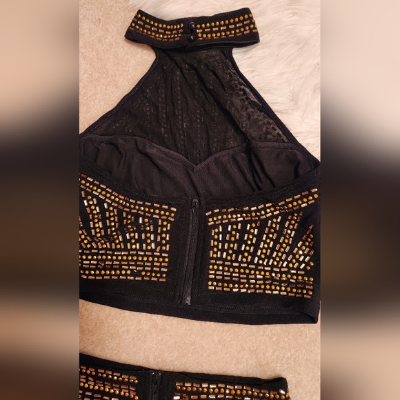 Gold Rhinestone Set - Picture 4 of 9